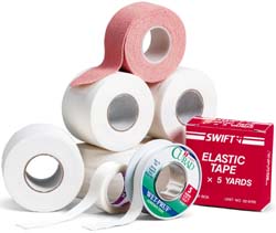 Tape, Adhesive, 1 Inch X 5 Yards, Elastic Tape - Latex, Supported